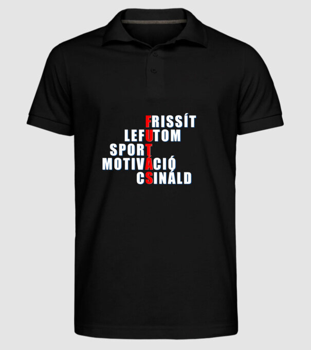  minta fekete pólón